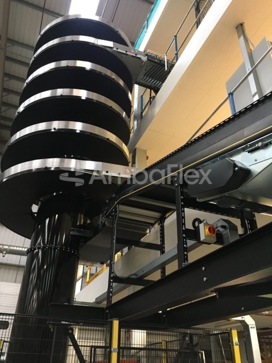 All-purpose spiral conveyor for medium to large products